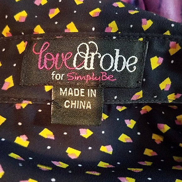 Navy Print Dress - Picture 6 of 8